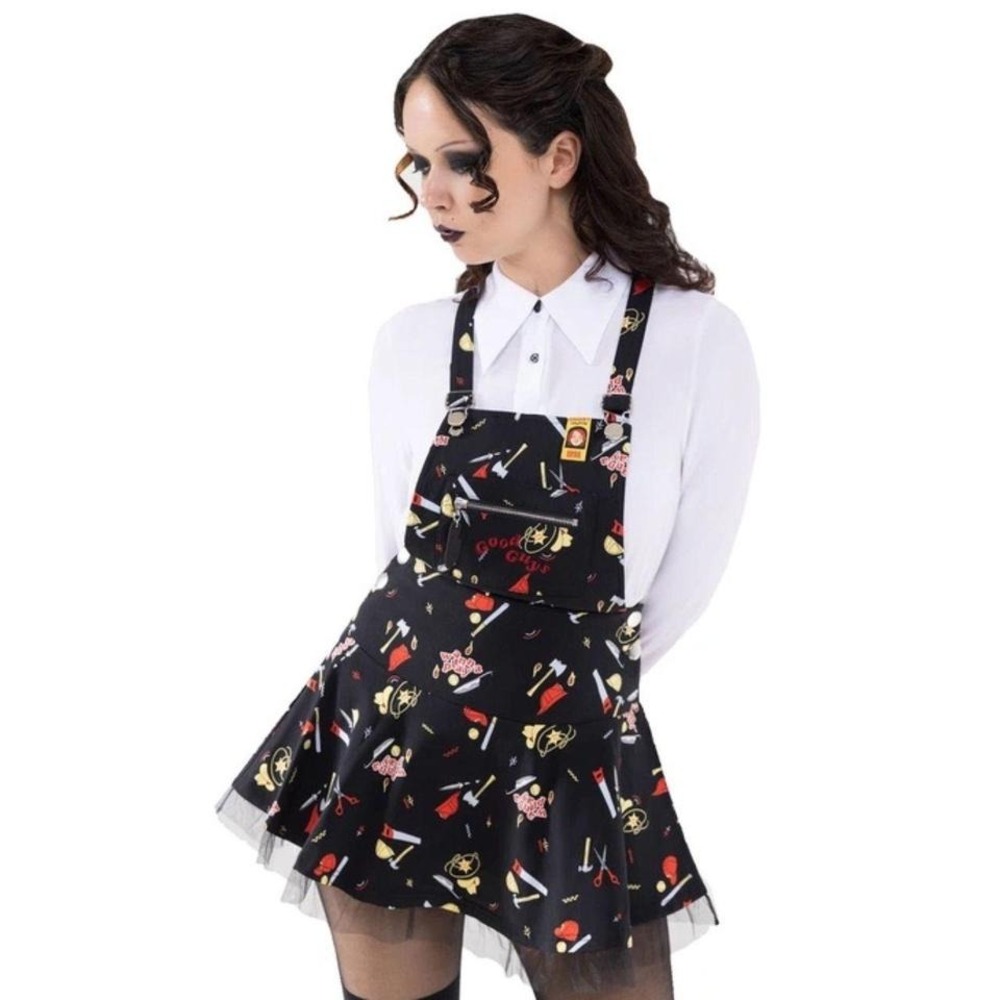 Killstar X chucky‎ its time to play black pinafore horror movie size xs